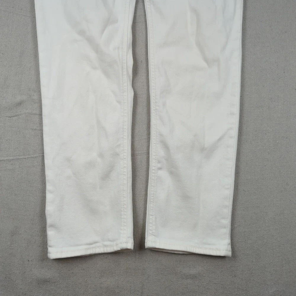 Banana Republic Mens 32x30 White Pants Traveler Slim Fit Golf Stretch Casual